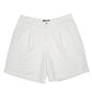 Mens White Chaps Golf Pleated Chino Shorts