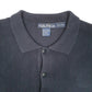 Mens Navy Nautica Knit Collared Vintage Sweater Crewneck Jumper