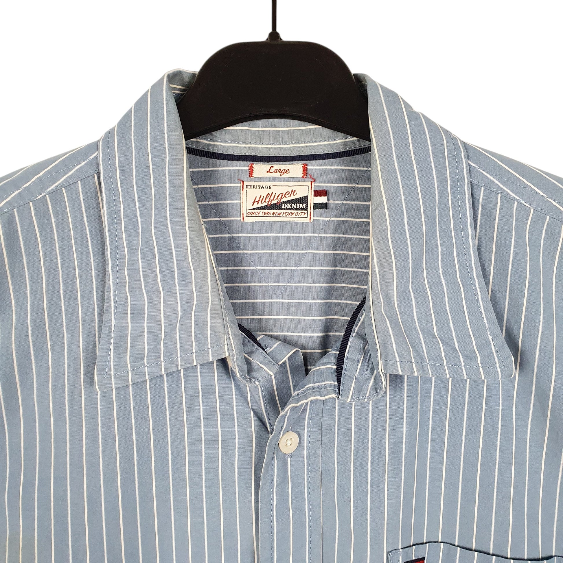 Mens Blue Tommy Hilfiger  Long Sleeve Shirt