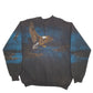Mens Black Art Unlimited Sportswear Eagle Crewneck Jumper