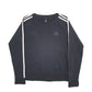 Womens Black Adidas  Crewneck Jumper