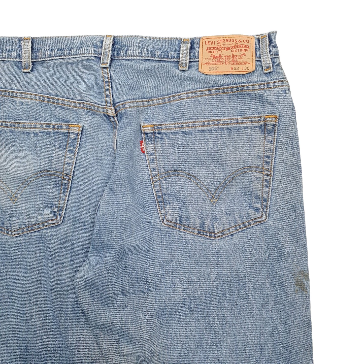 Mens Blue Levis  505 JeansW38 L30