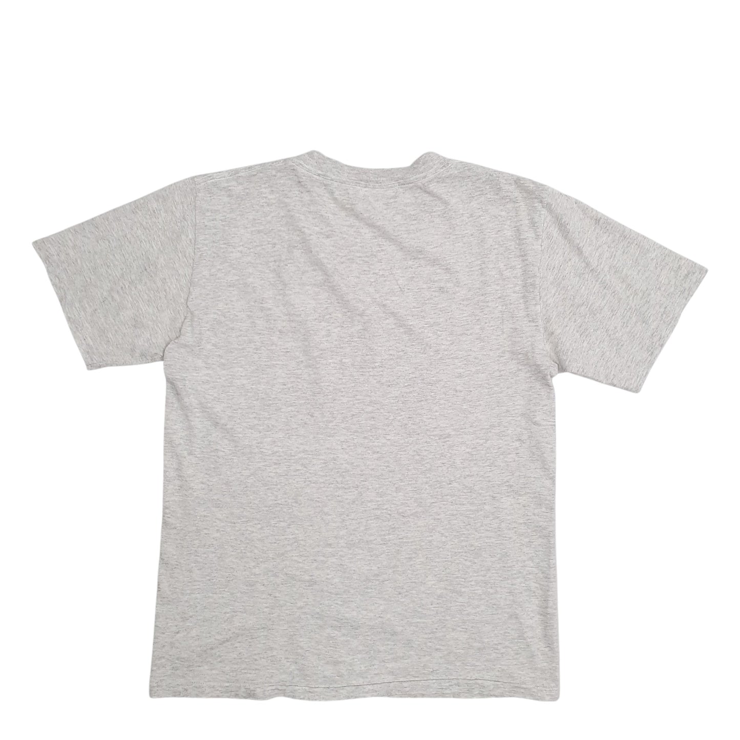 Womens Grey Allsport Single Stitch Vintage 90s Queen Elizabeth 2 Short Sleeve T Shirt