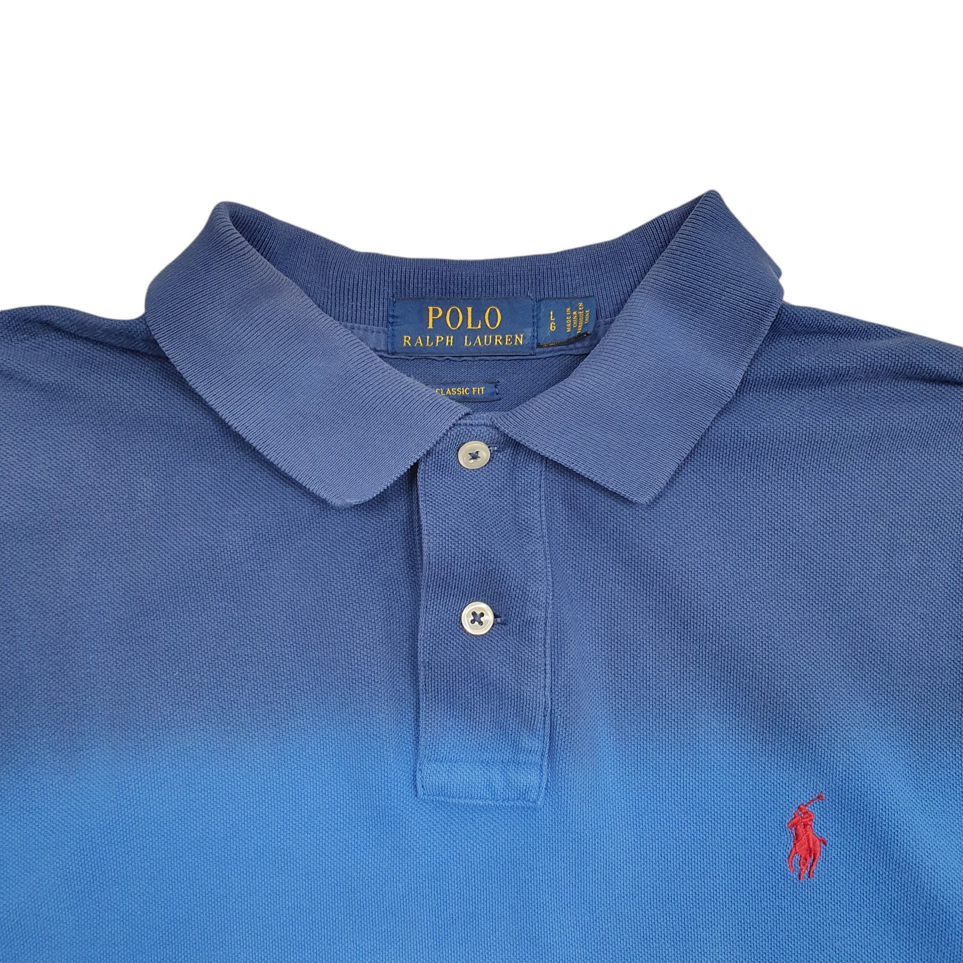 Mens Blue Polo Ralph Lauren Classic Fit Short Sleeve Polo Shirt