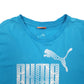 Mens Blue Puma Spellout Short Sleeve T Shirt