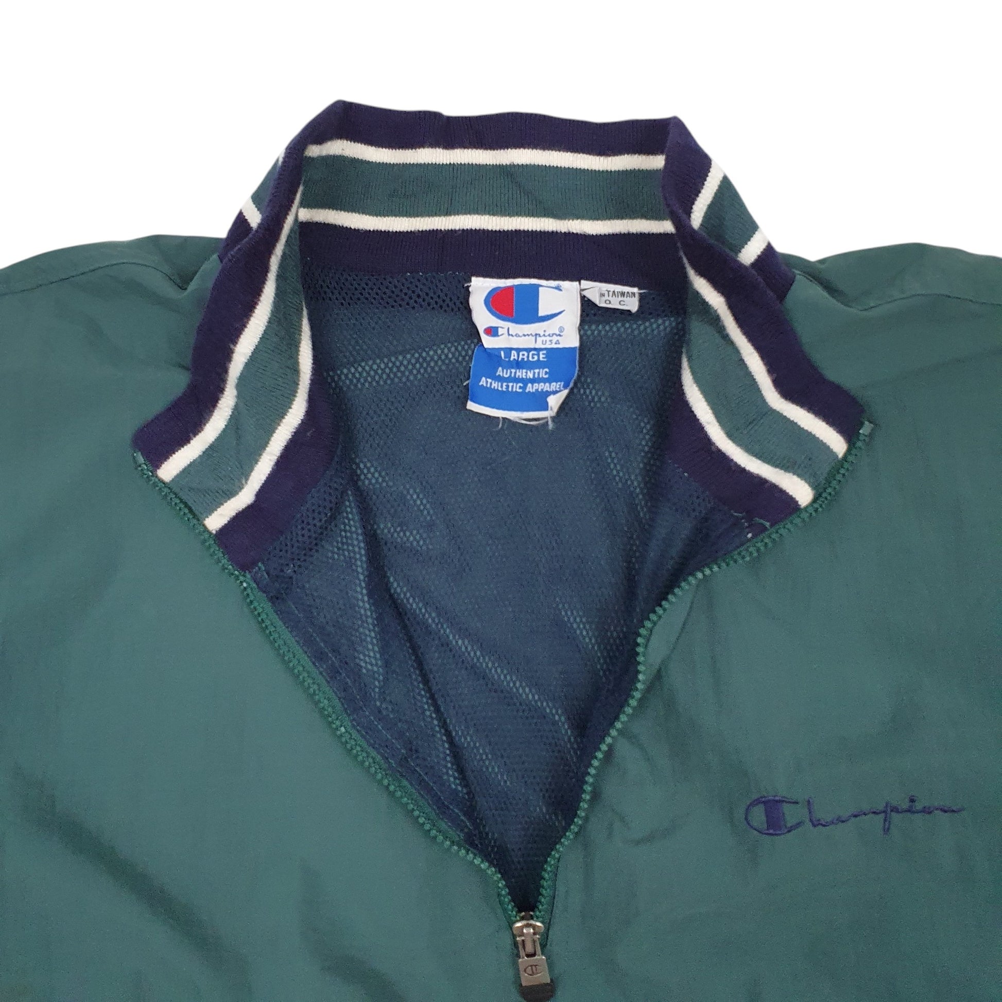 Mens Green Champion Vintage 80s  Coat