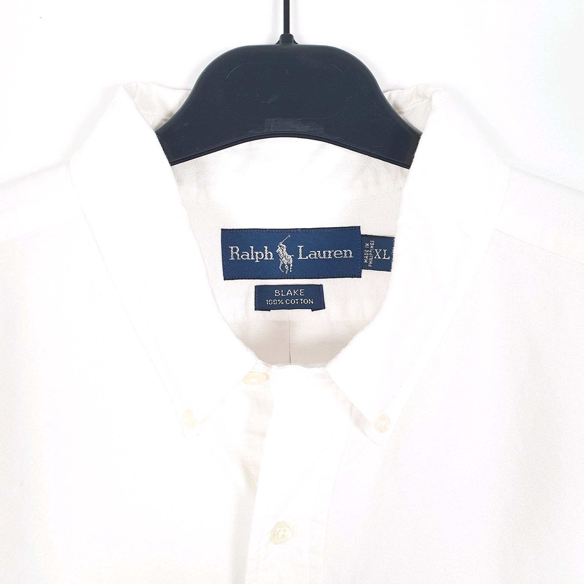 Mens White Ralph Lauren Oxford Short Sleeve Shirt