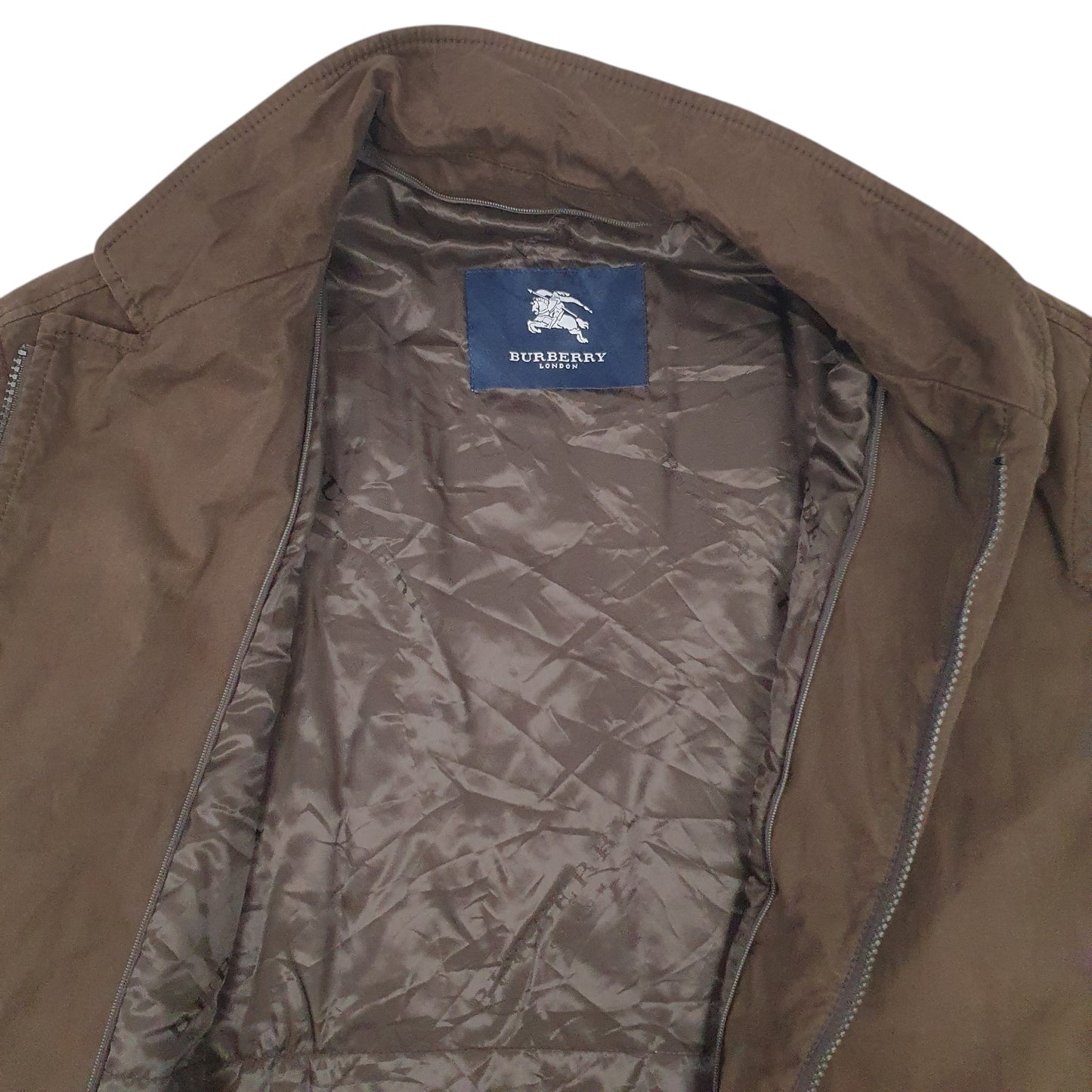 Mens Brown Burberry Long Line  Coat