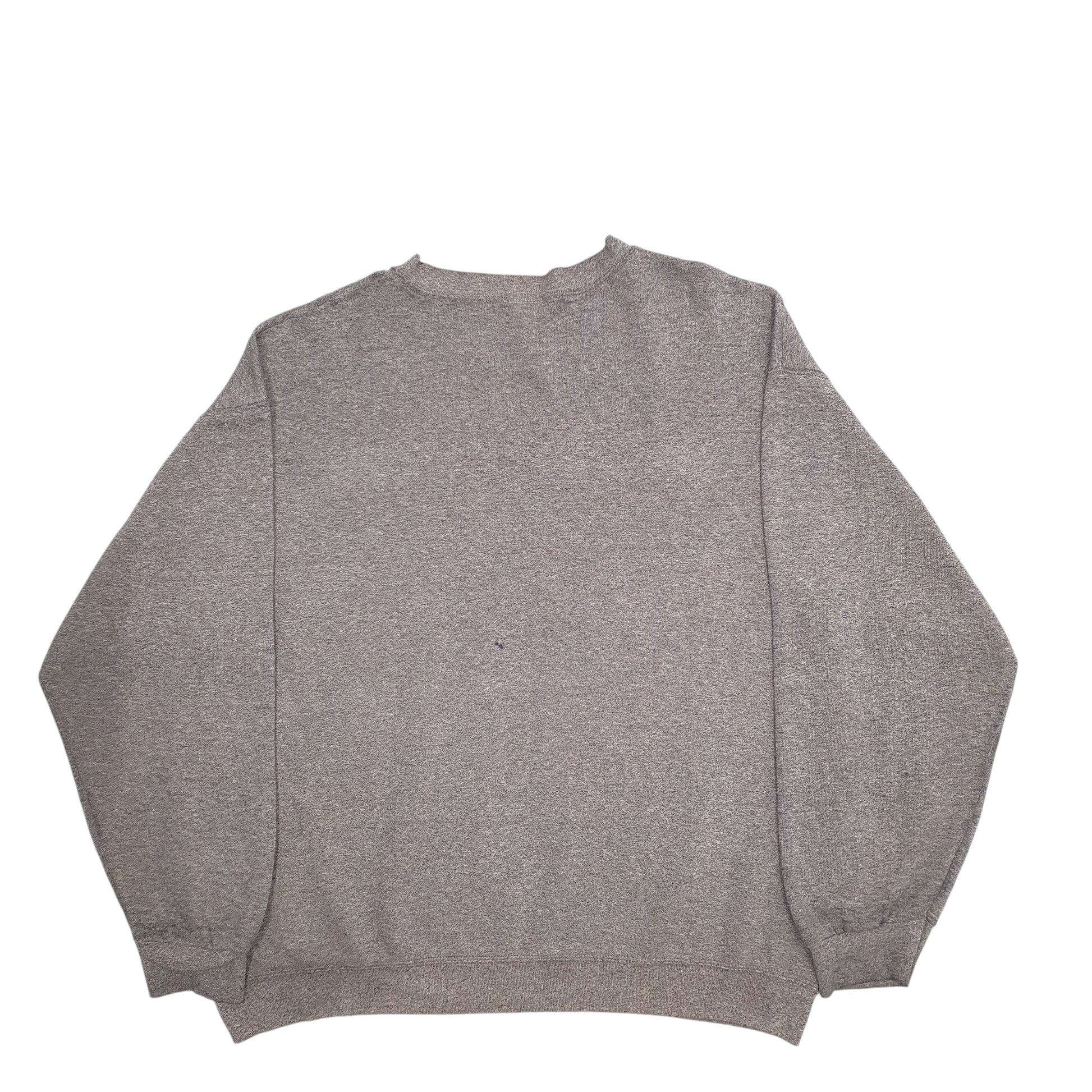 Mens Grey Lee US Army Spellout Crewneck Jumper