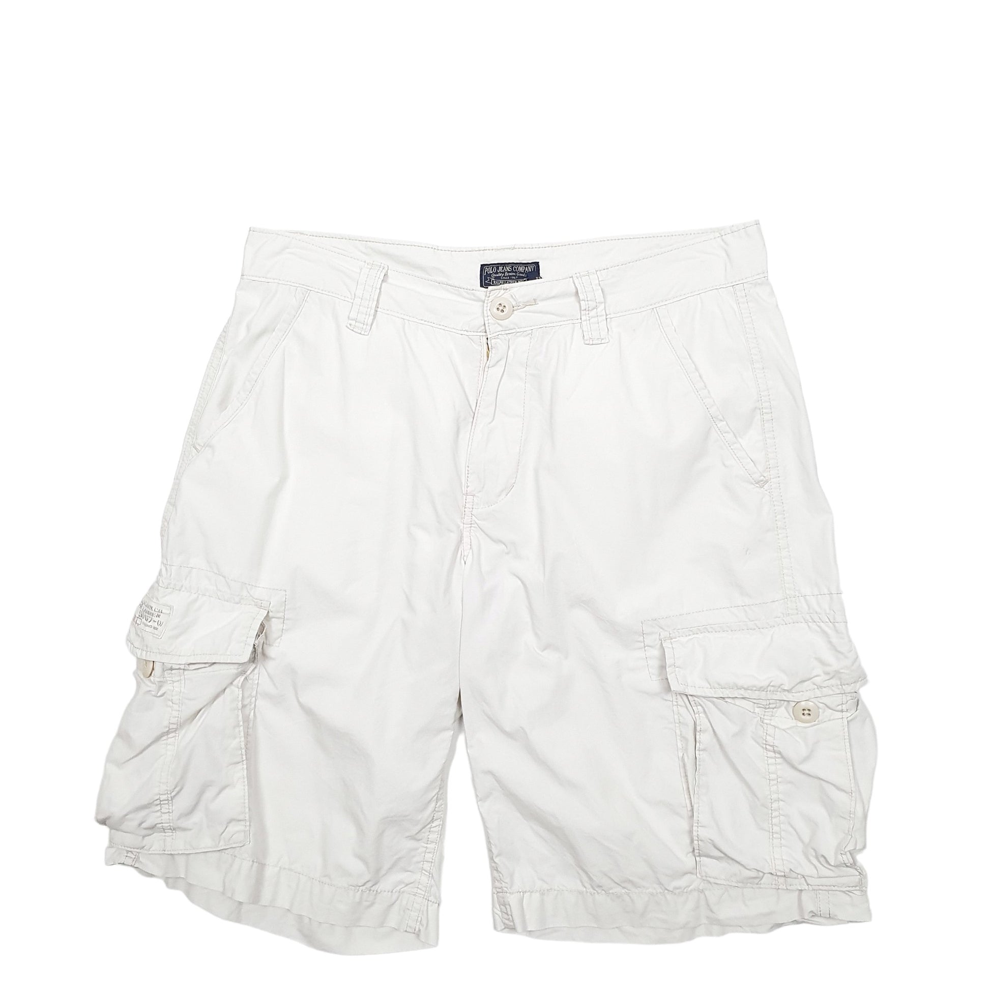 Mens White Polo Ralph Lauren  Cargo Shorts