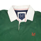 Mens Green Crew Clothing Company  Long Sleeve Polo Shirt