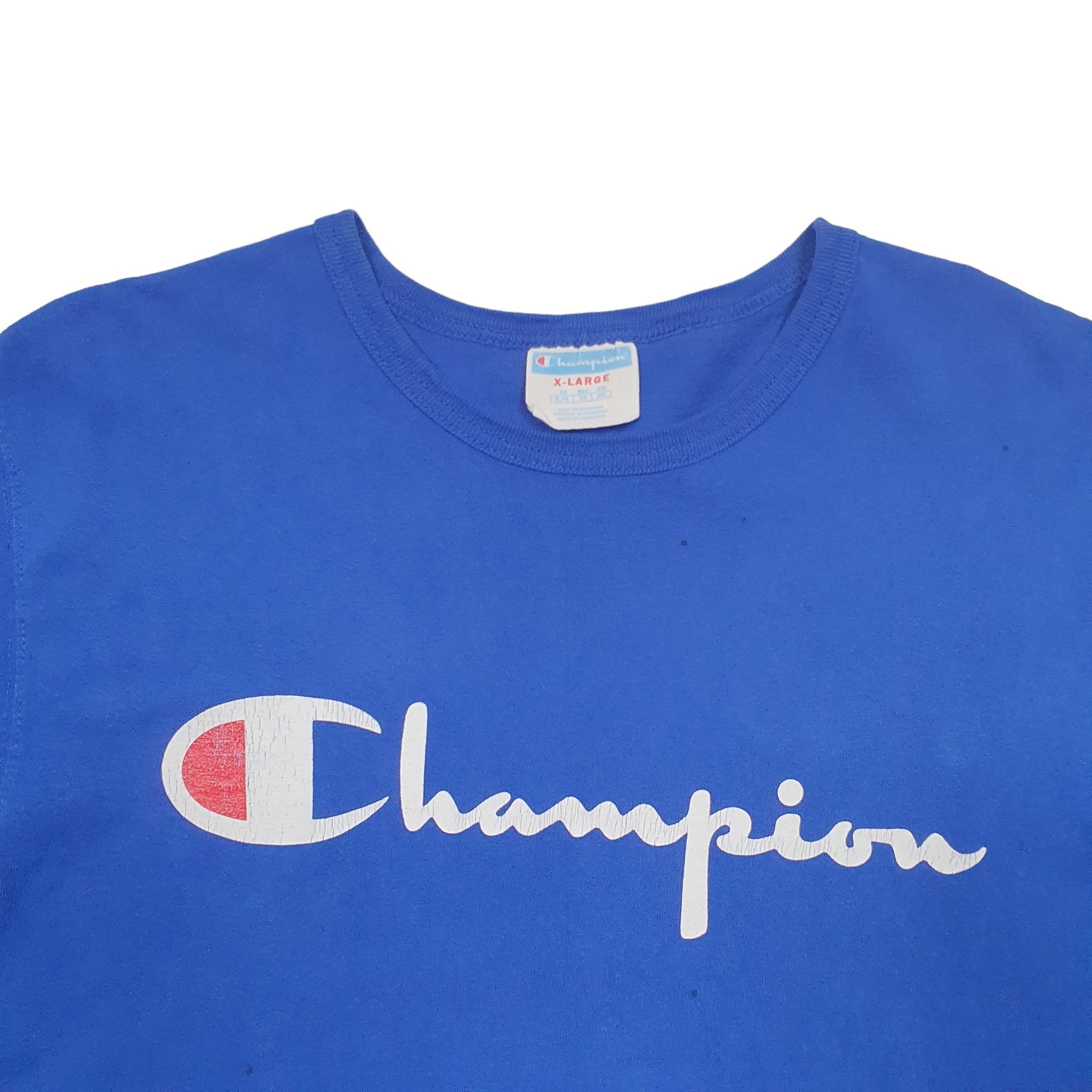 Mens Blue Champion Champion Vintage Short Sleeve T Shirt
