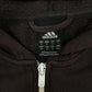 Mens Black Adidas  Full Zip Jumper