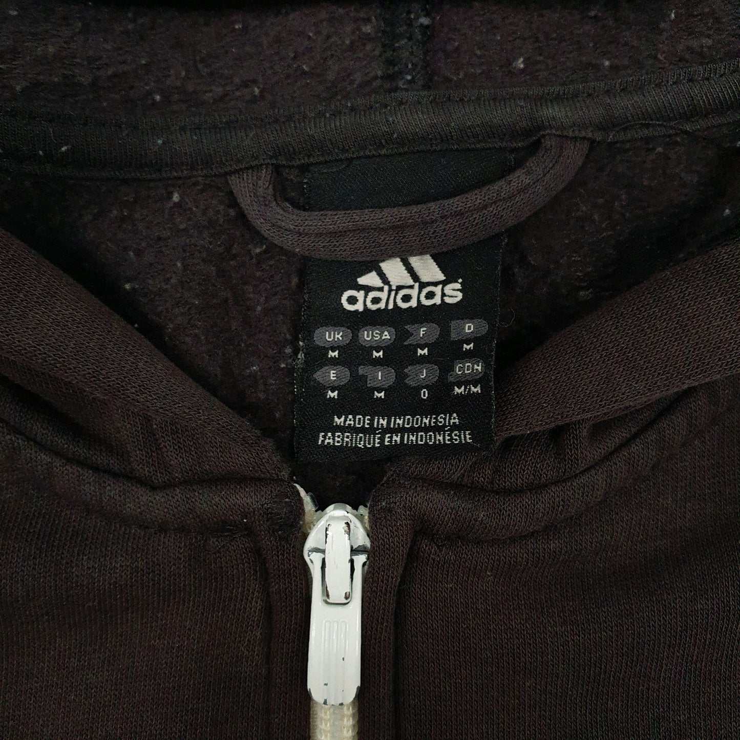Mens Black Adidas  Full Zip Jumper