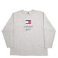 Womens Grey Tommy Hilfiger Spellout Crewneck Jumper