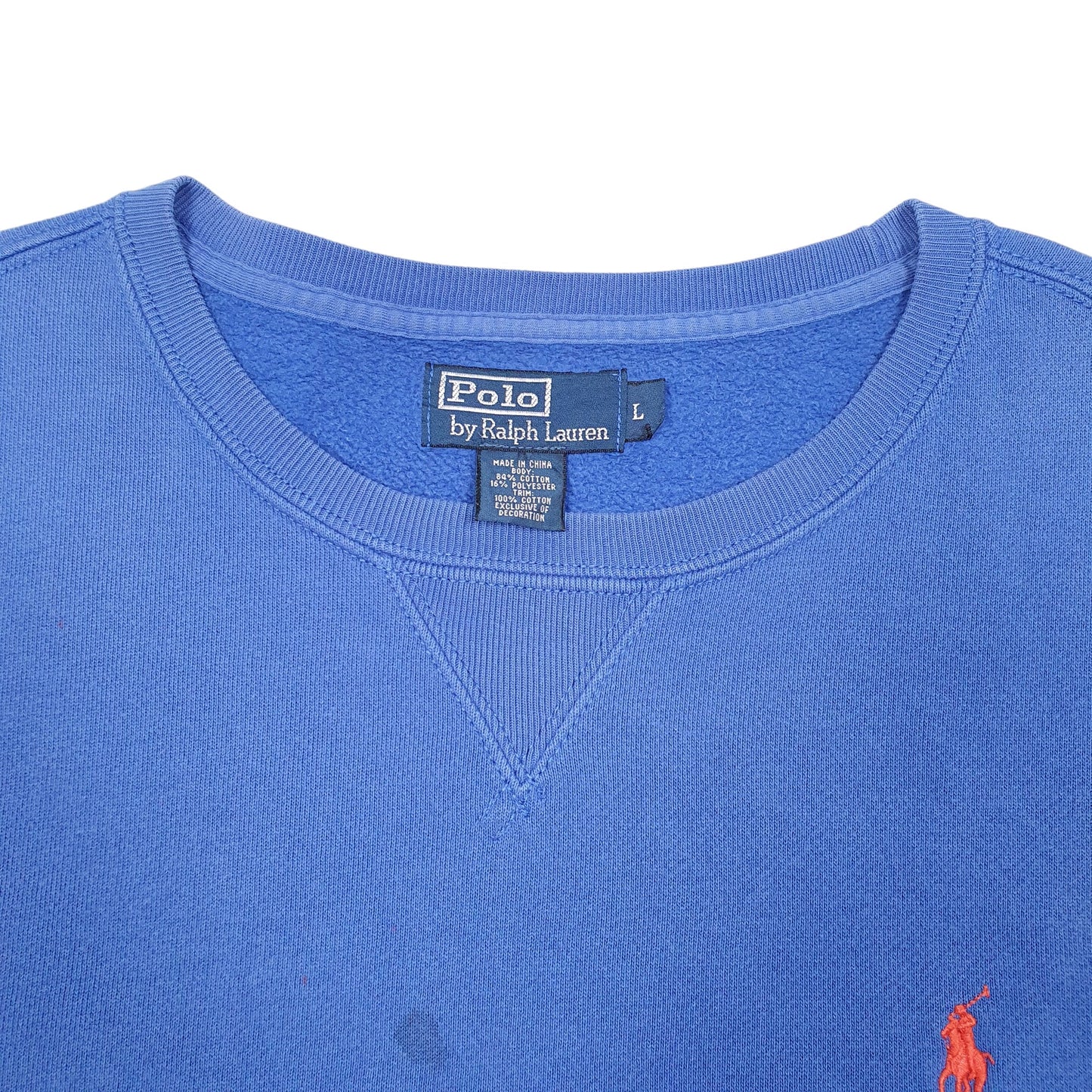 Mens Blue Polo Ralph Lauren  Crewneck Jumper