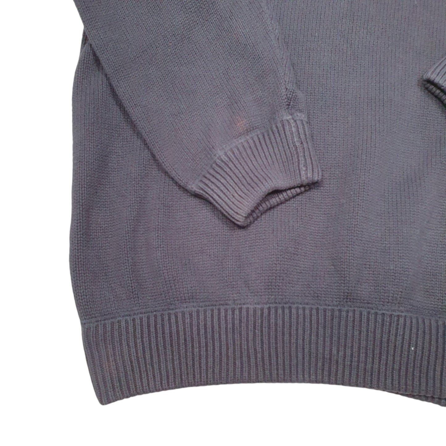 Mens Navy Tommy Hilfiger Vintage Knit Sweater Crest Crewneck Jumper