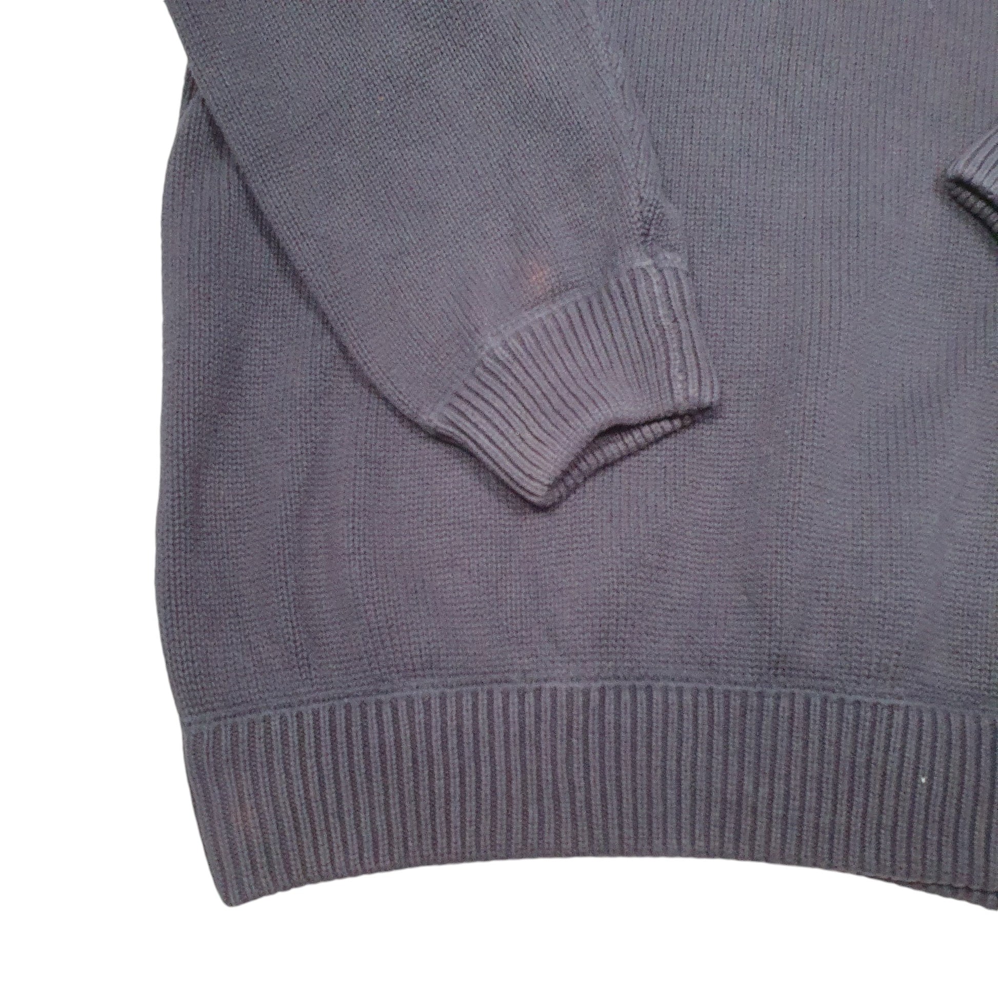 Mens Navy Tommy Hilfiger Vintage Knit Sweater Crest Crewneck Jumper