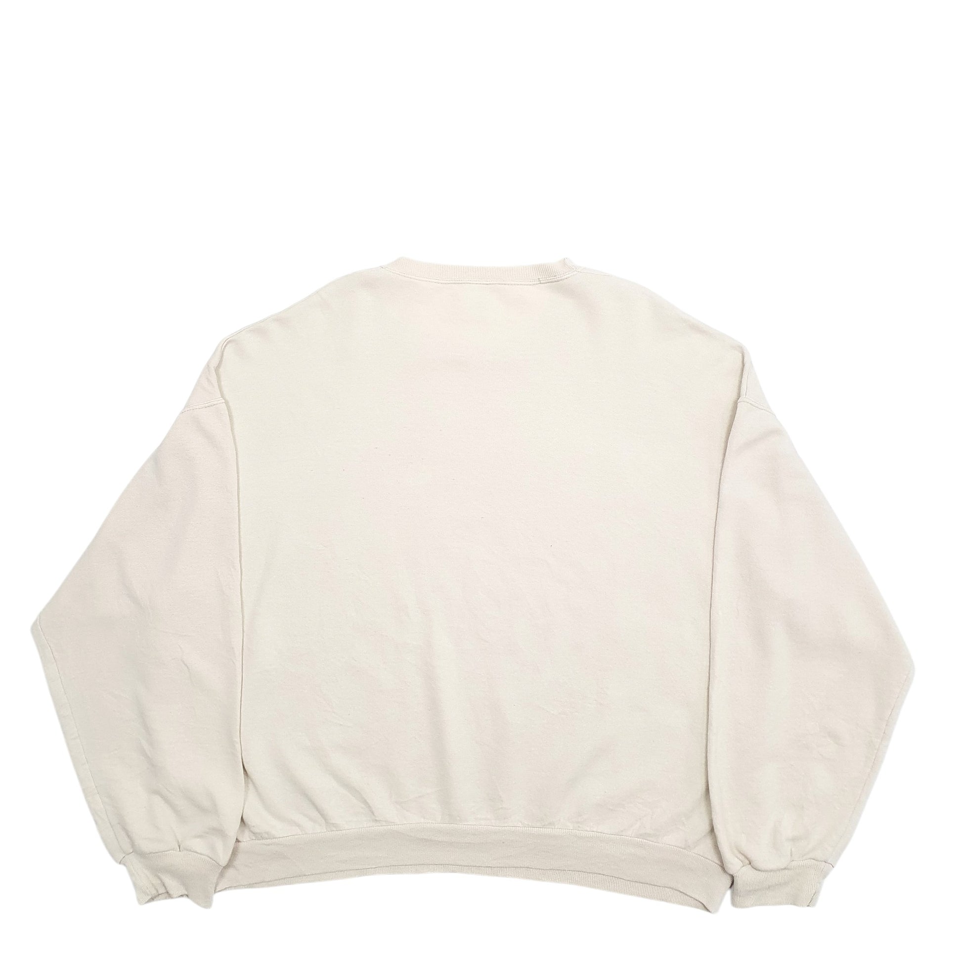 Mens Cream Jerzees Atlantic City Crewneck Jumper