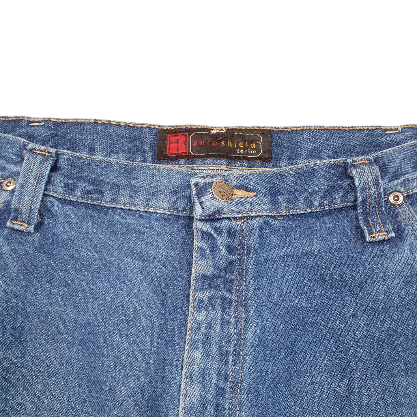 Mens Blue Wrangler Riggs Workwear Carpenter Casual JeansW42 L32