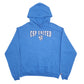 Mens Blue Champion CSP United Football Spellout Hoodie Jumper