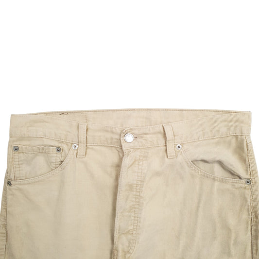 Mens Cream Levis  Corduroy Trousers