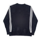 Mens Black Adidas Spellout Crewneck Jumper