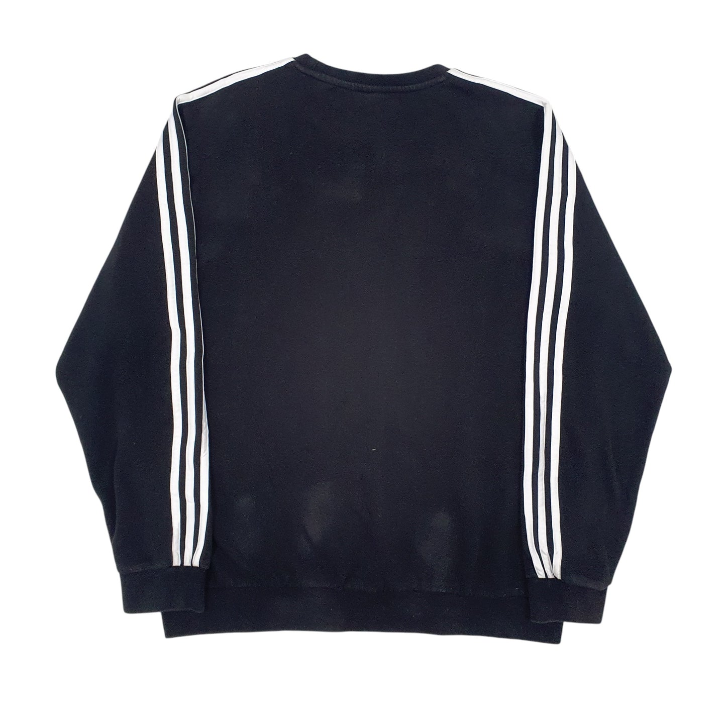 Mens Black Adidas Spellout Crewneck Jumper