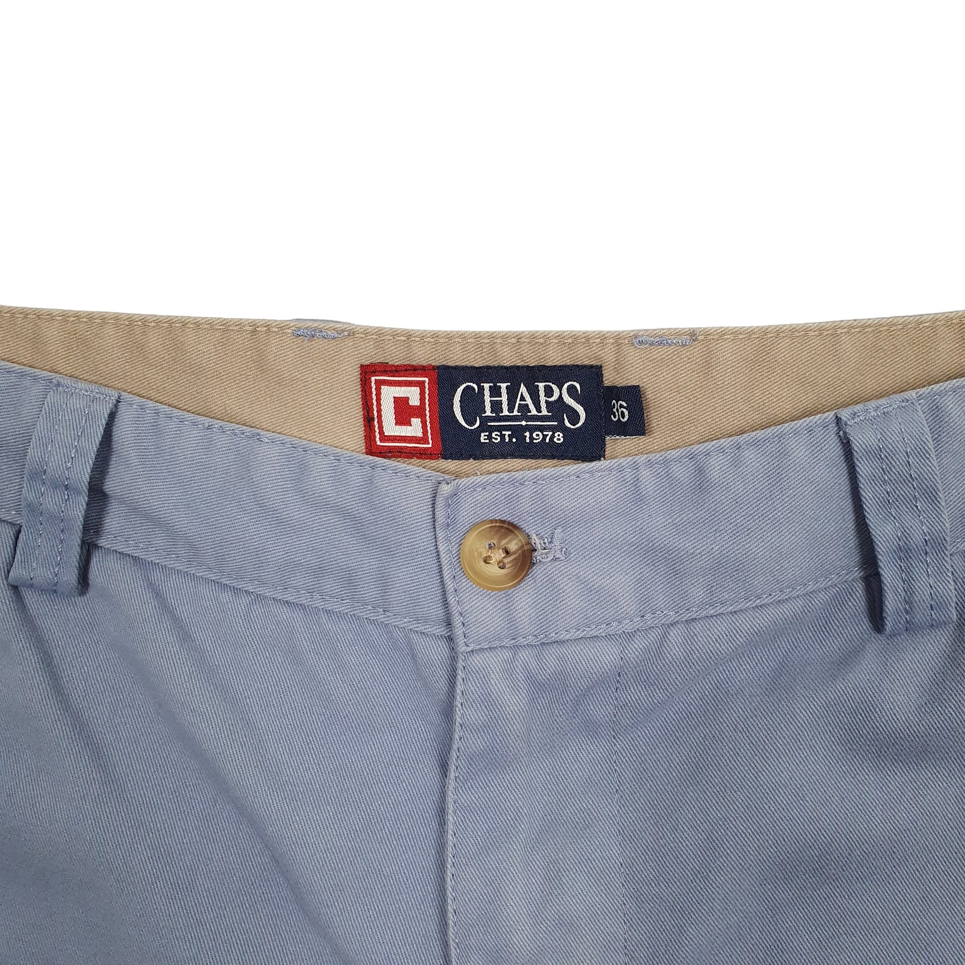 Mens Blue Chaps  Chino Shorts