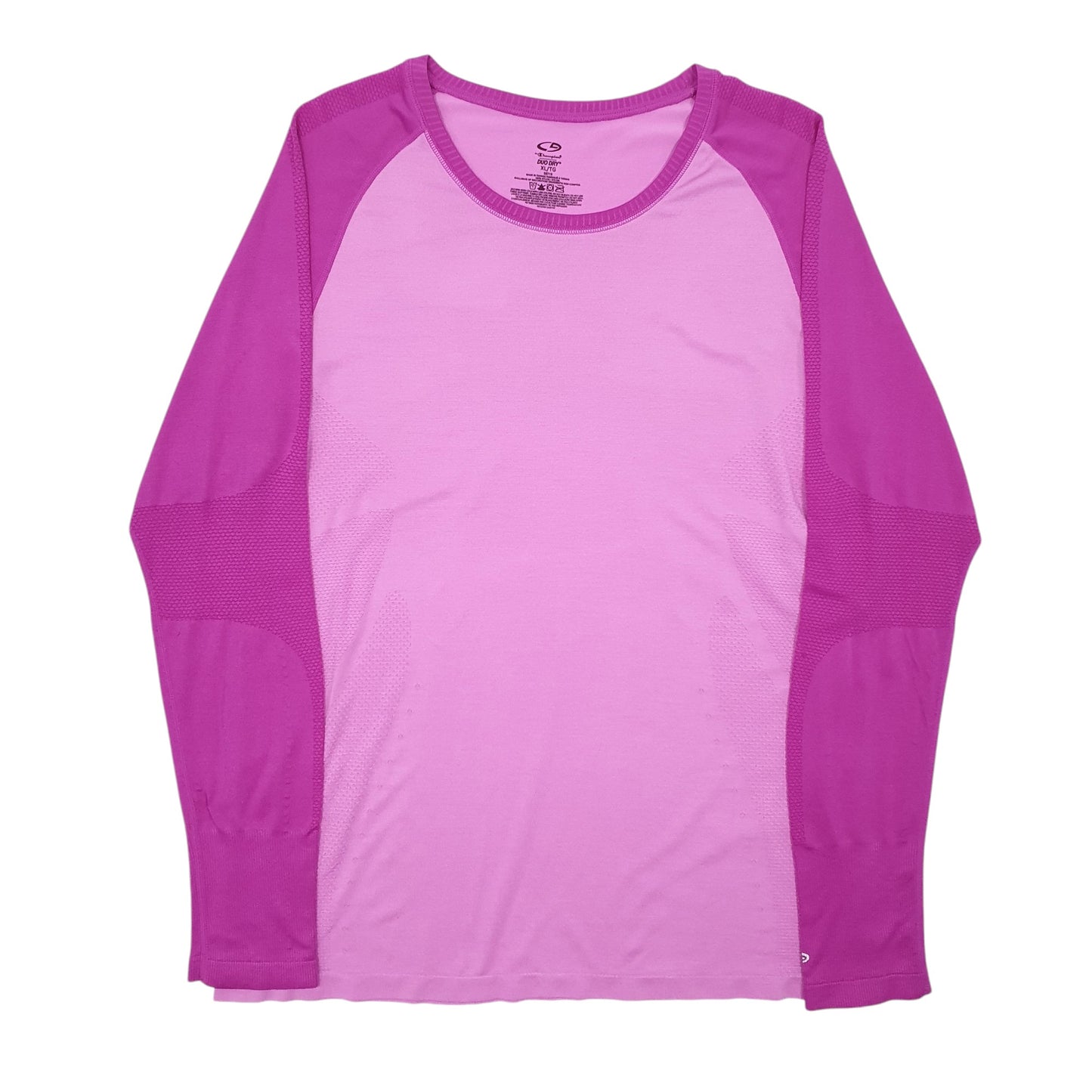 Womens Pink Champion Active Wear Duo Dry Long Sleeve T Shirt