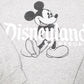Mens Grey Hanes Disneyland Mickey Mouse Spellout Disney Crewneck Jumper