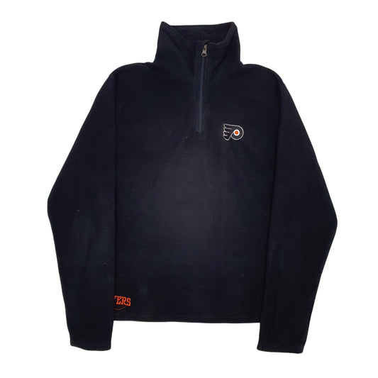 Womens Black NHL Philadelphia Flyers Quarter Zip Jumper