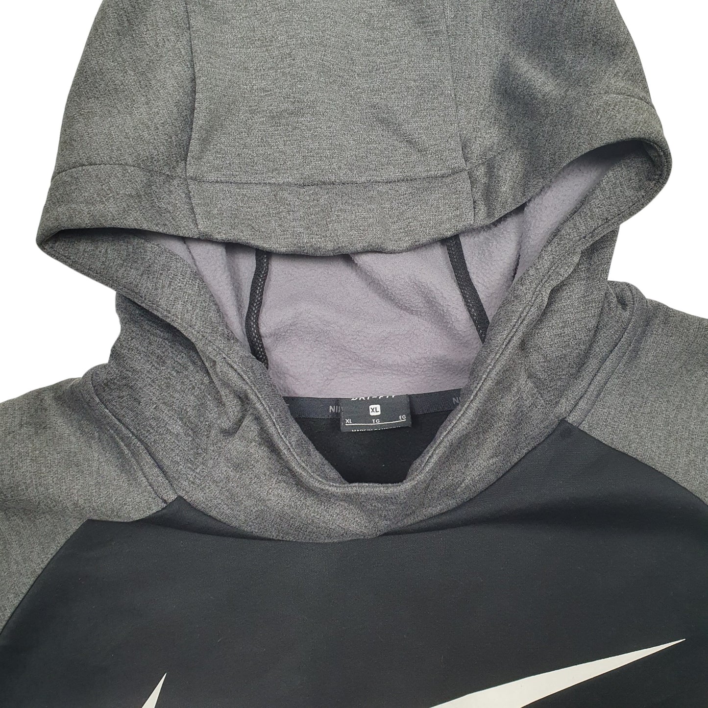 Mens Black Nike Active Running Sport Hoodie Jumper