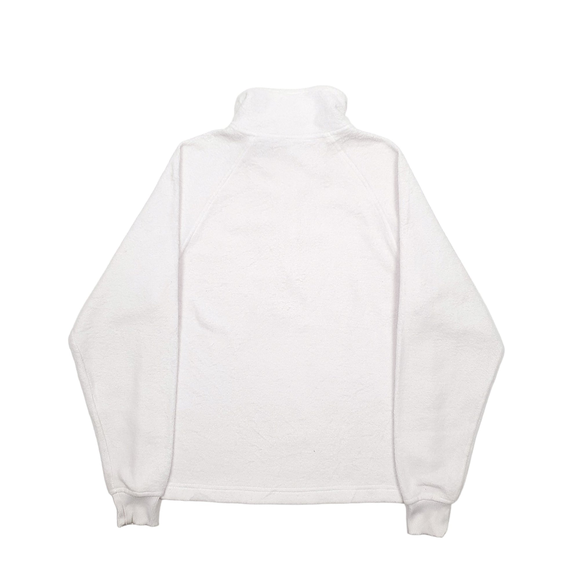 Womens White Fila  Quarter Zip Jumper