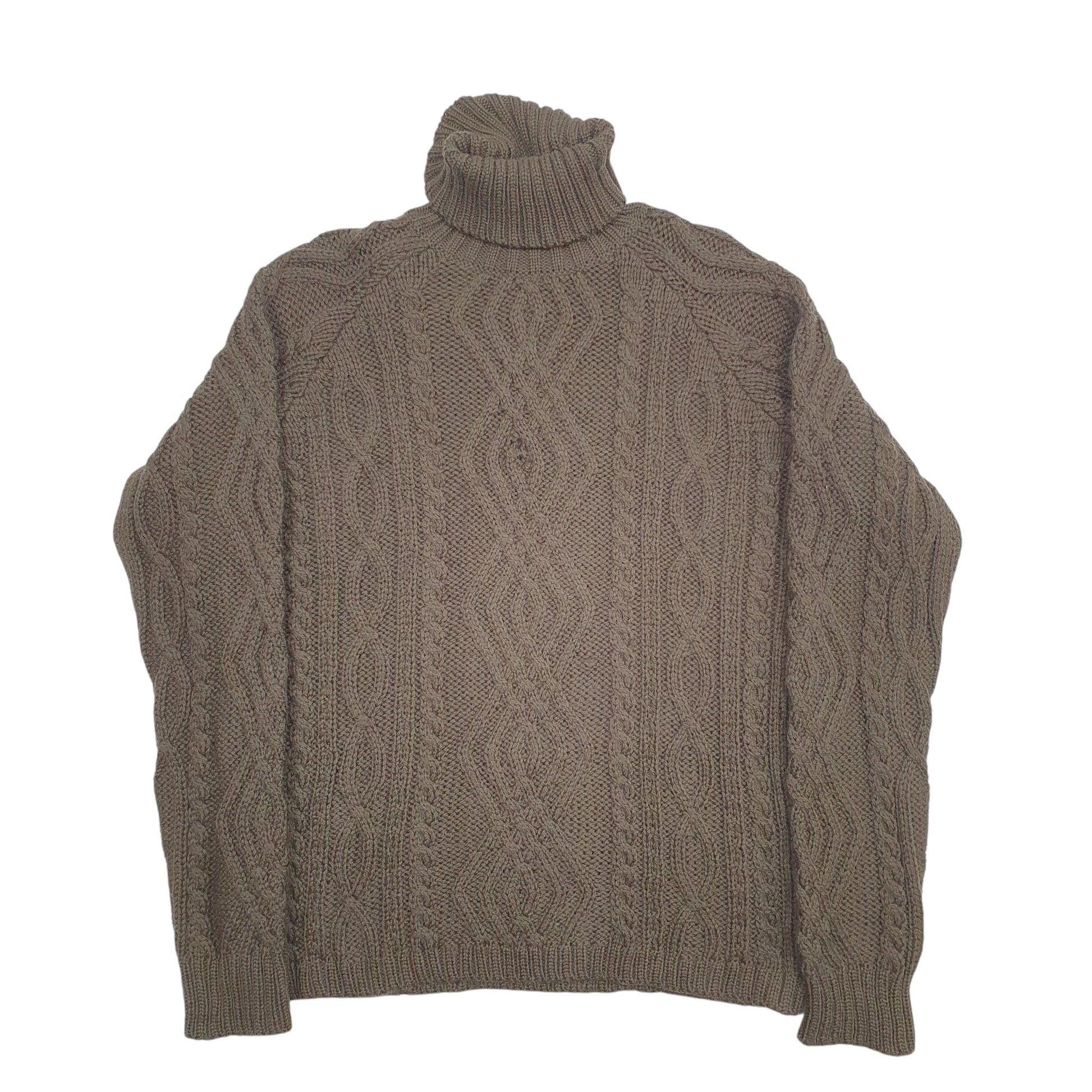 Mens Khaki Paul James  Crewneck Jumper