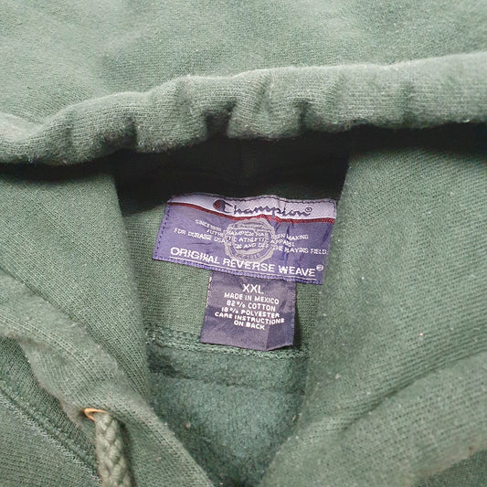 Mens Green Champion Reverse Weave Siena College USA Hoodie Jumper