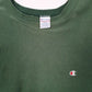 Mens Green Champion Vintage 1980s 90s Made In USA Reverse Weave Crewneck Jumper
