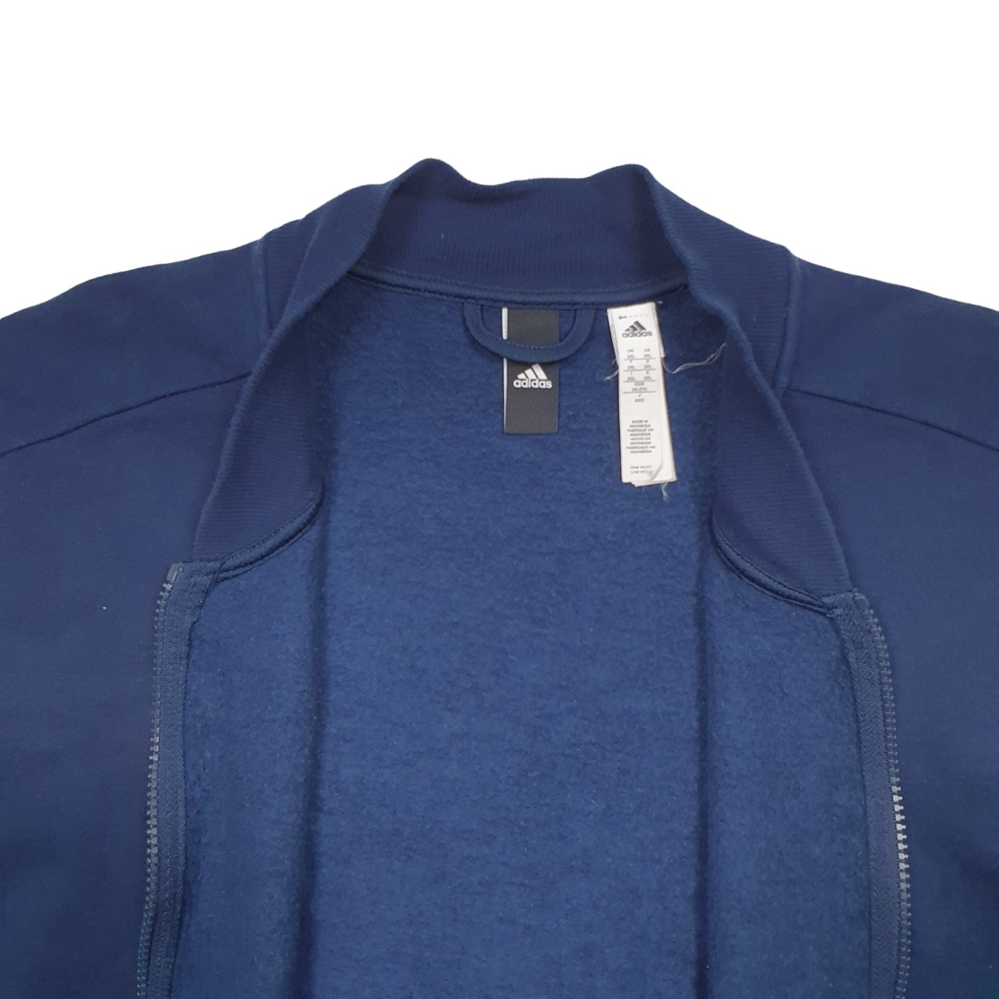 Mens Navy Adidas  Full Zip Jumper