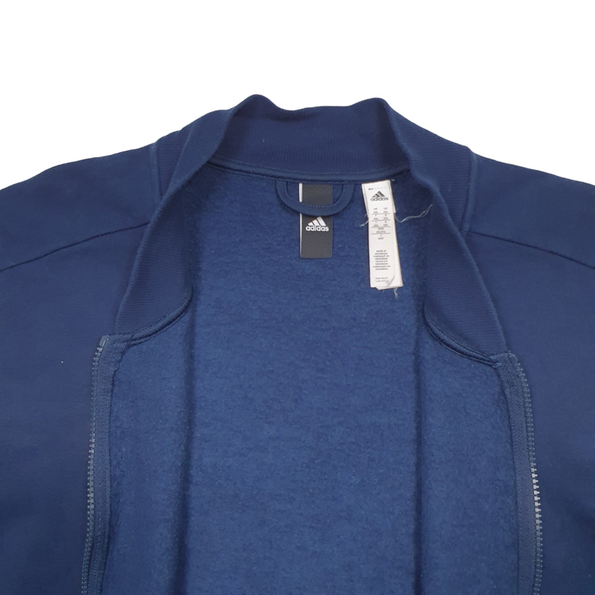 Mens Navy Adidas  Full Zip Jumper