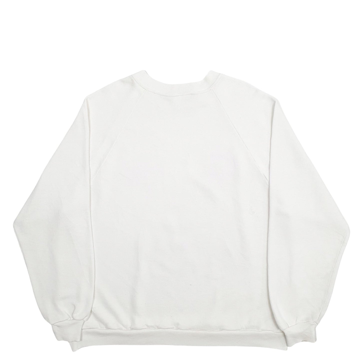 Mens White Disney Mickey Mouse Vintage 80's Spellout Made In USA Crewneck Jumper