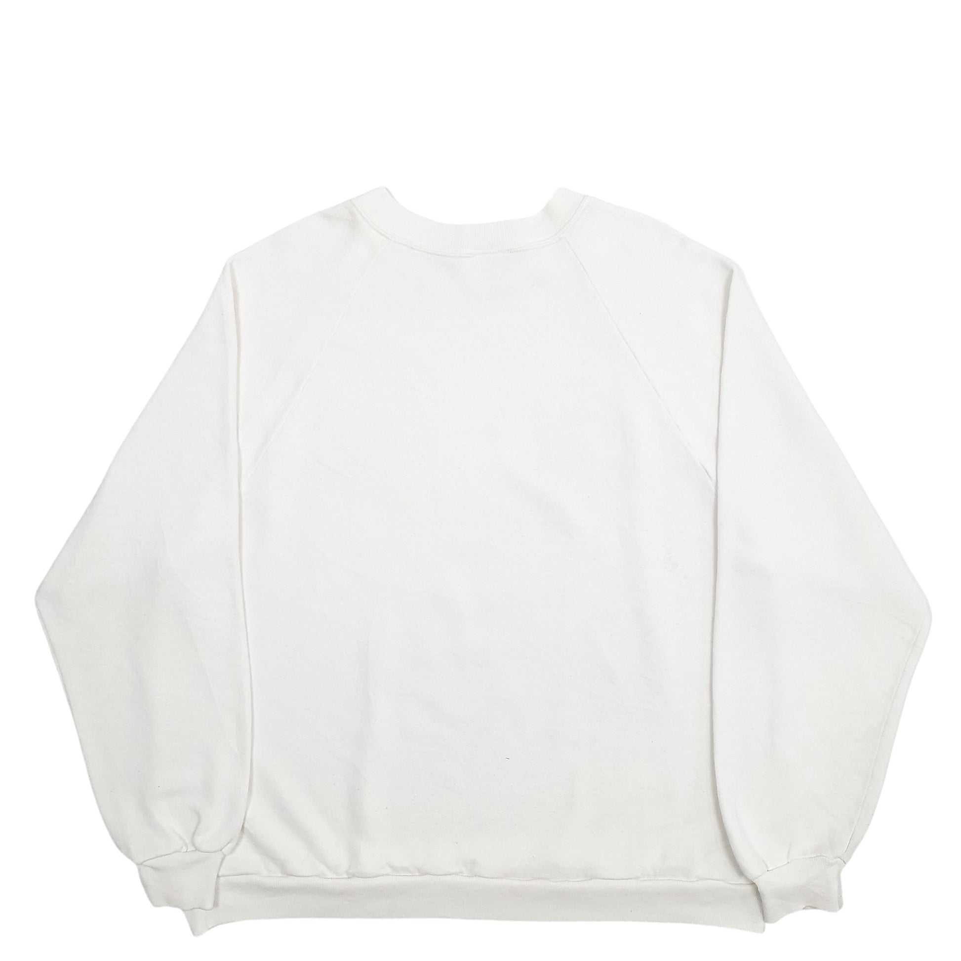 Mens White Disney Mickey Mouse Vintage 80's Spellout Made In USA Crewneck Jumper