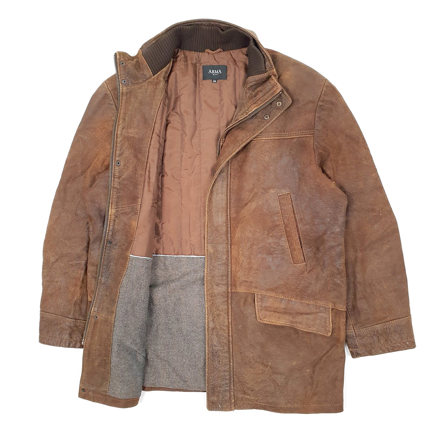 Mens Brown Arma   Coat
