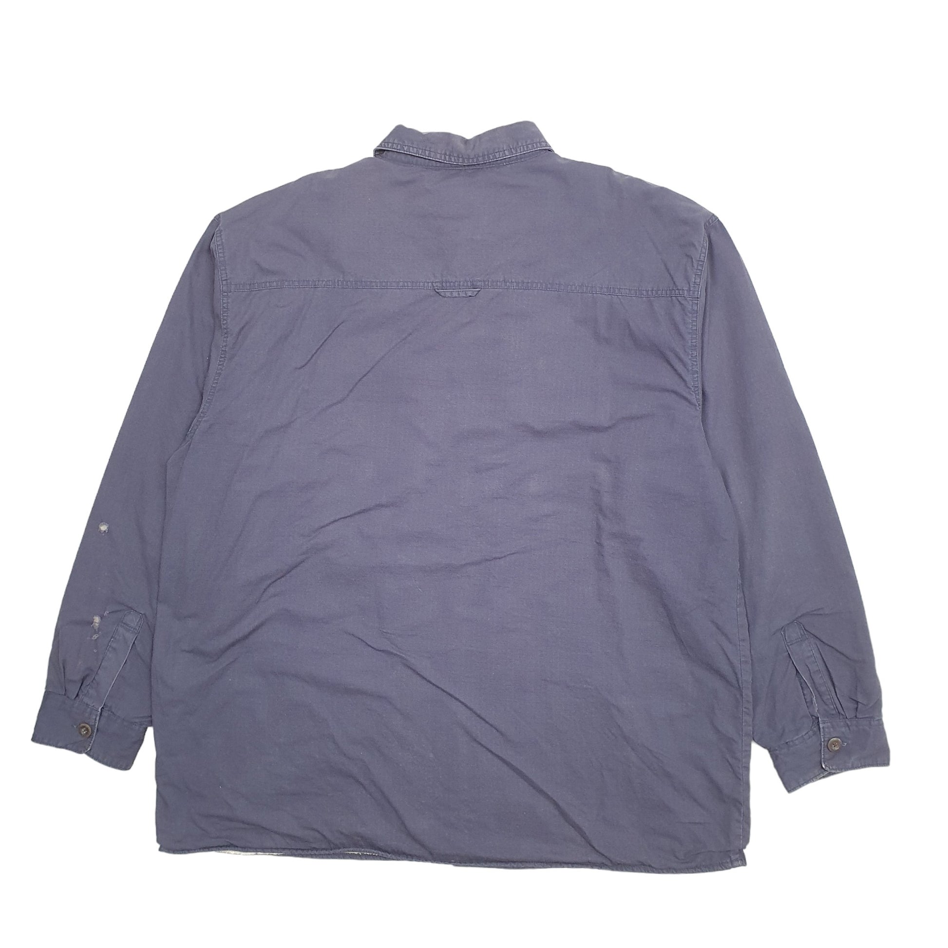 Mens Navy Levis Shacket Overshirt Lined Fleece Long Sleeve Shirt