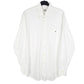 Mens White Lacoste  Long Sleeve Shirt
