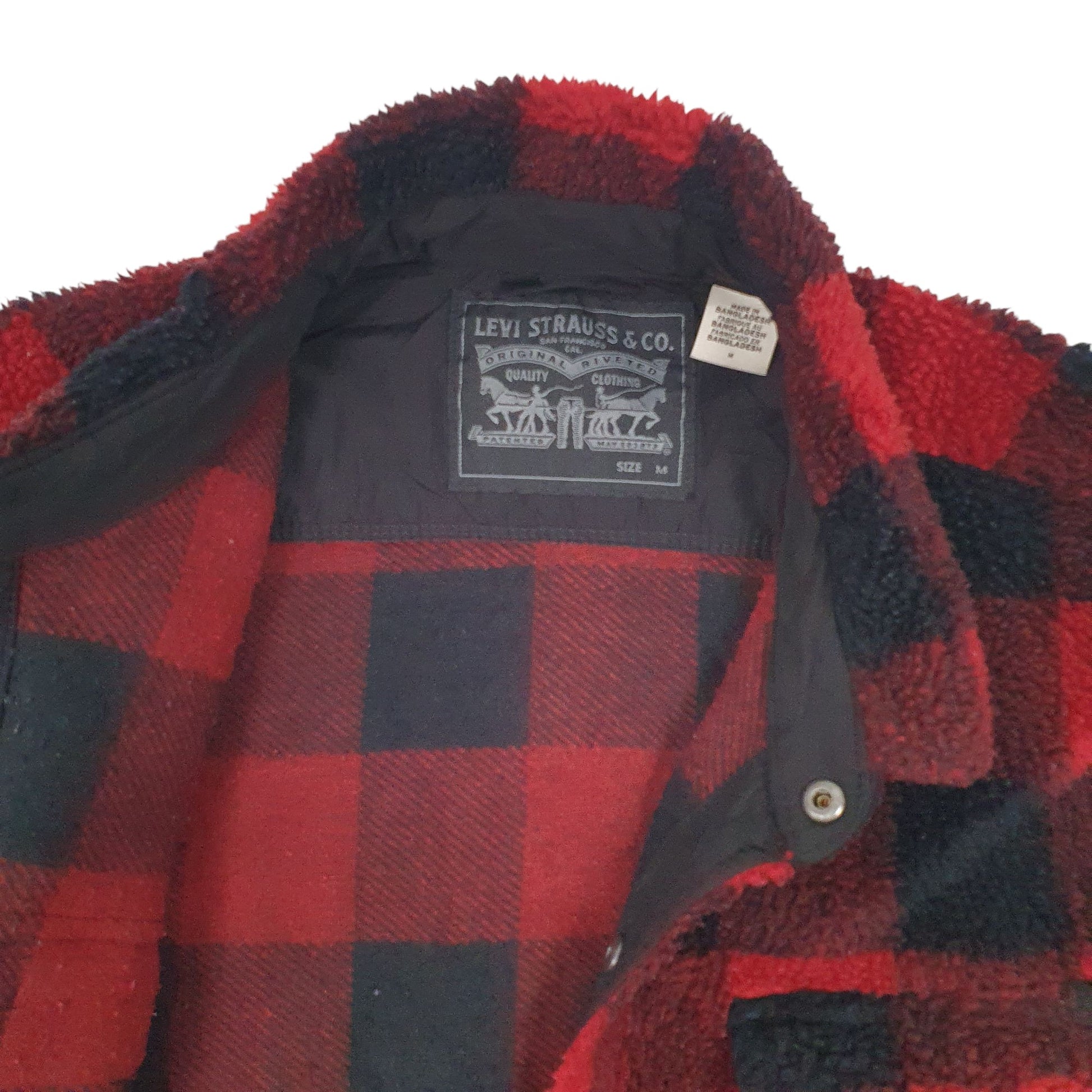 Mens Red Levis   Coat