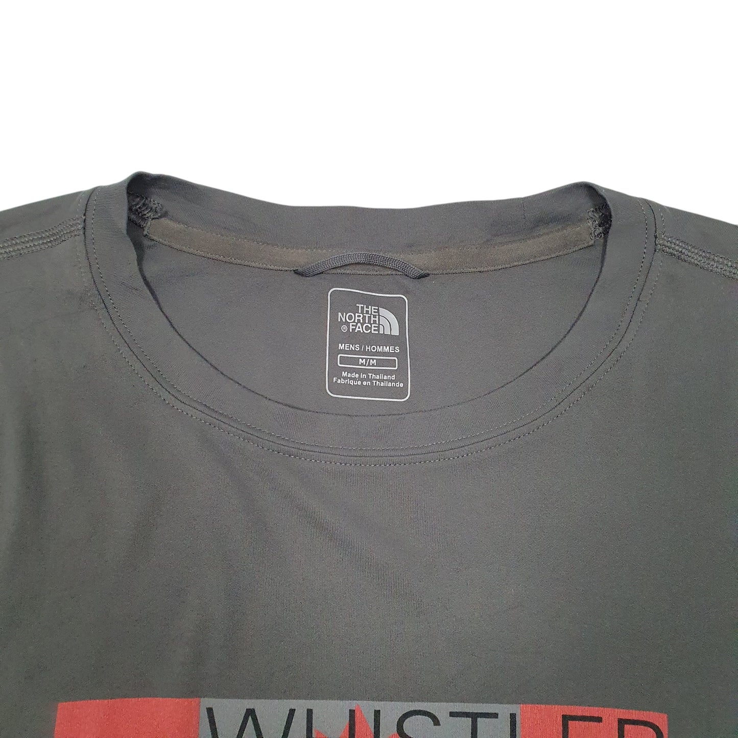 Mens Grey The North Face Whistler Half Marathon 2013 Active Running Short Sleeve T Shirt