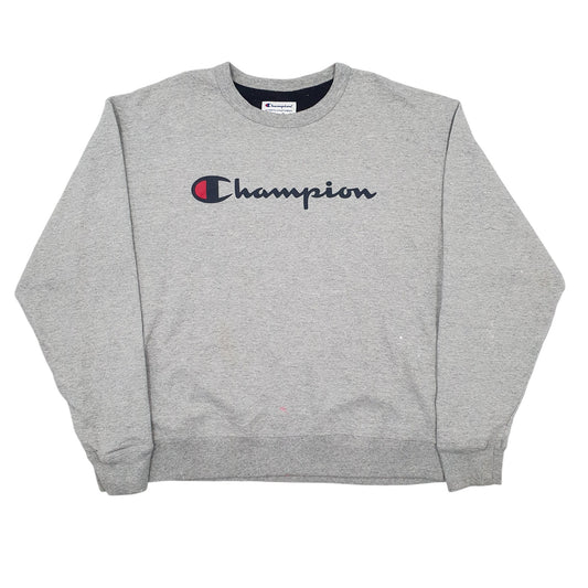 Mens Grey Champion  Crewneck Jumper