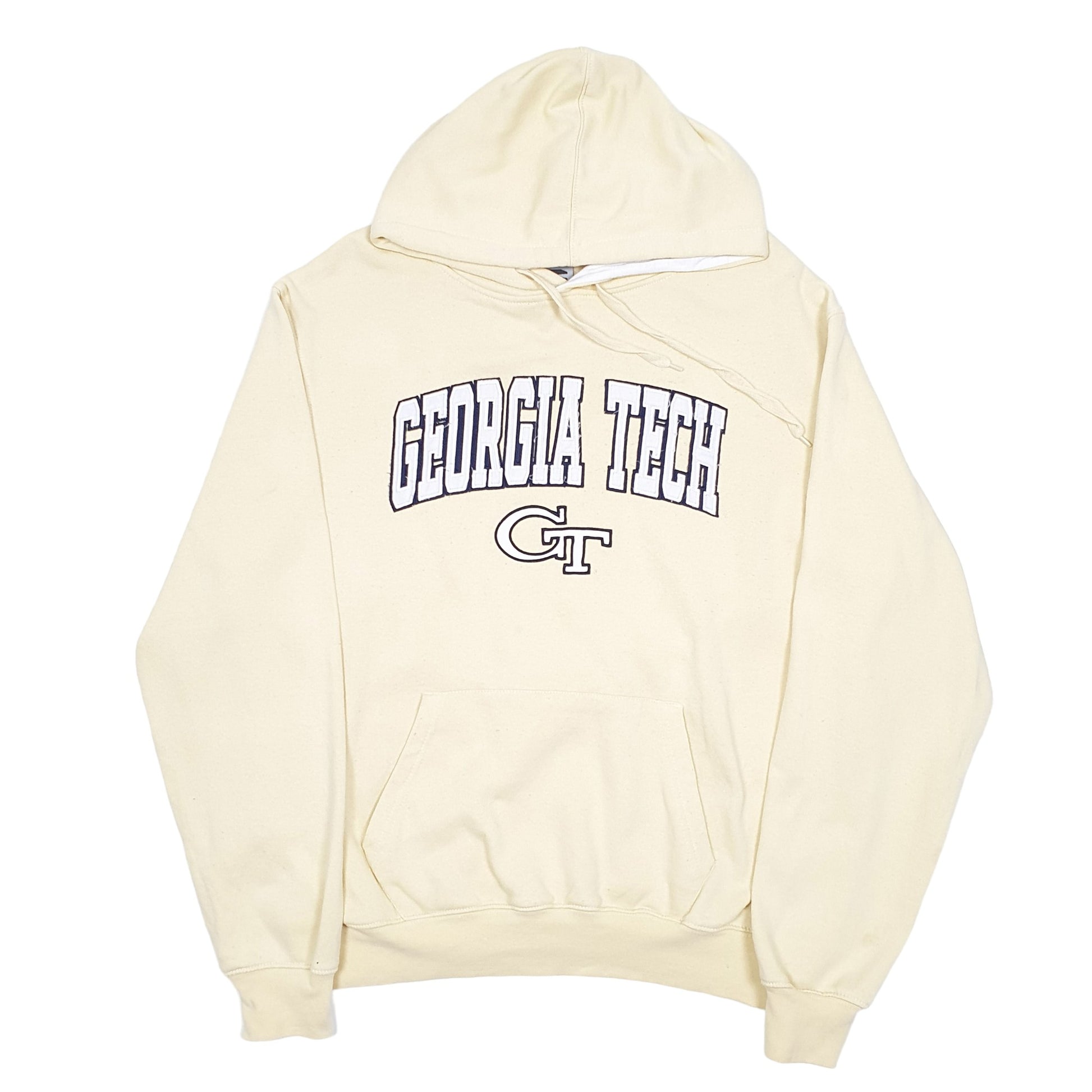 Mens Yellow Stadium Athletics Georgia Tech College Yellow Jackets American Football Hoodie Jumper