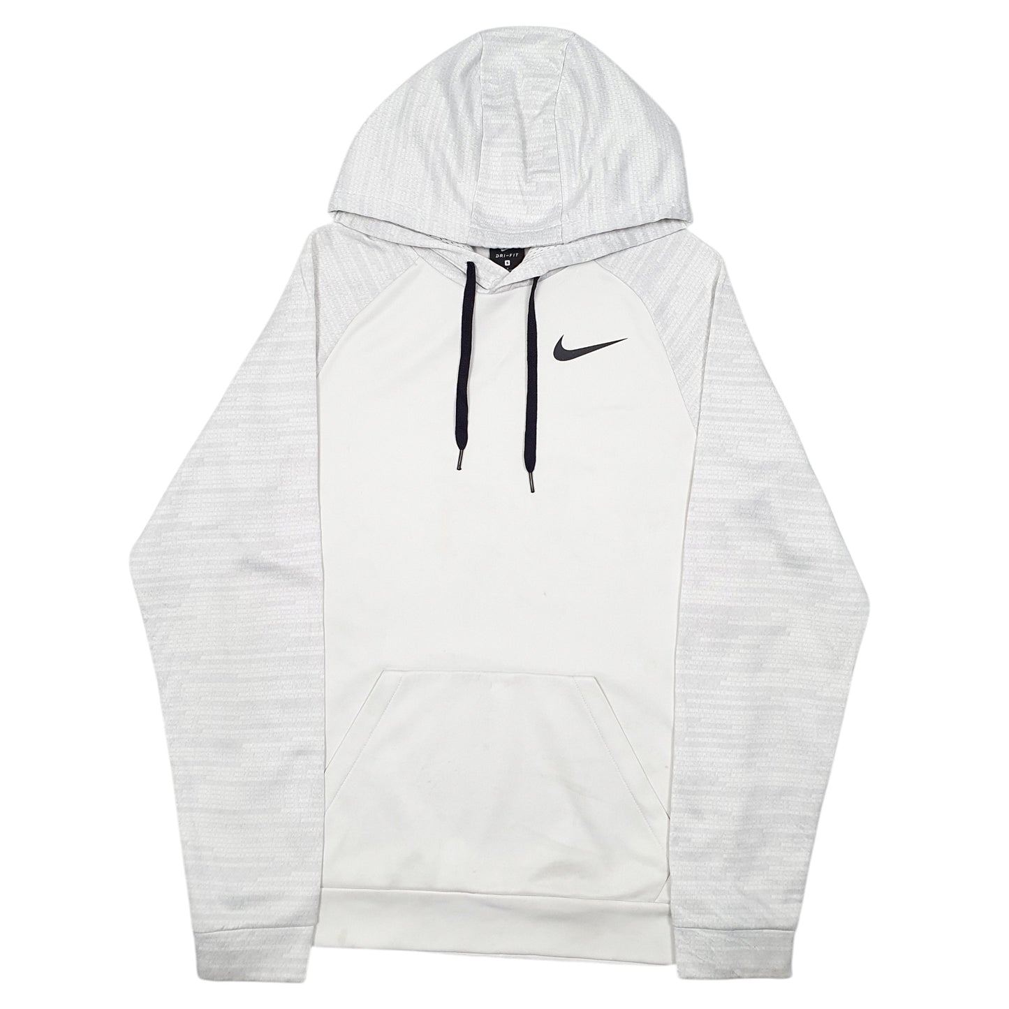 Mens White Nike Active Dri Fit Swoosh Hoodie Jumper