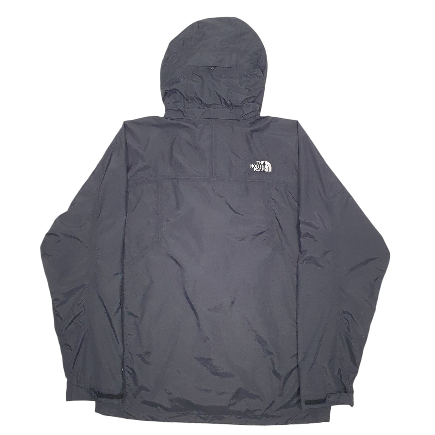 Mens Black The North Face Hooded Lined Raincoat Windbreaker  Coat